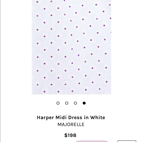 NEW Majorelle Harper midi white dress XXS - Picture 4 of 8